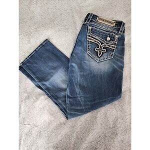 Rock Revival Ennis Easy Stretch Cropped Jean, Used, Size 32 Length 26